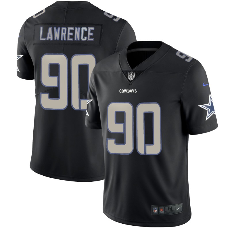 Men's Dallas Cowboys #90 Demarcus Lawrence Black Impact Limited Stitched NFL Jersey